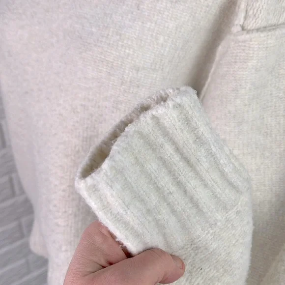 WE THE FREE EASTWOOD SWEATER OVERSIZE EXPOSED SEAM OATMEAL Free People Sz Small - Picture 3 of 12